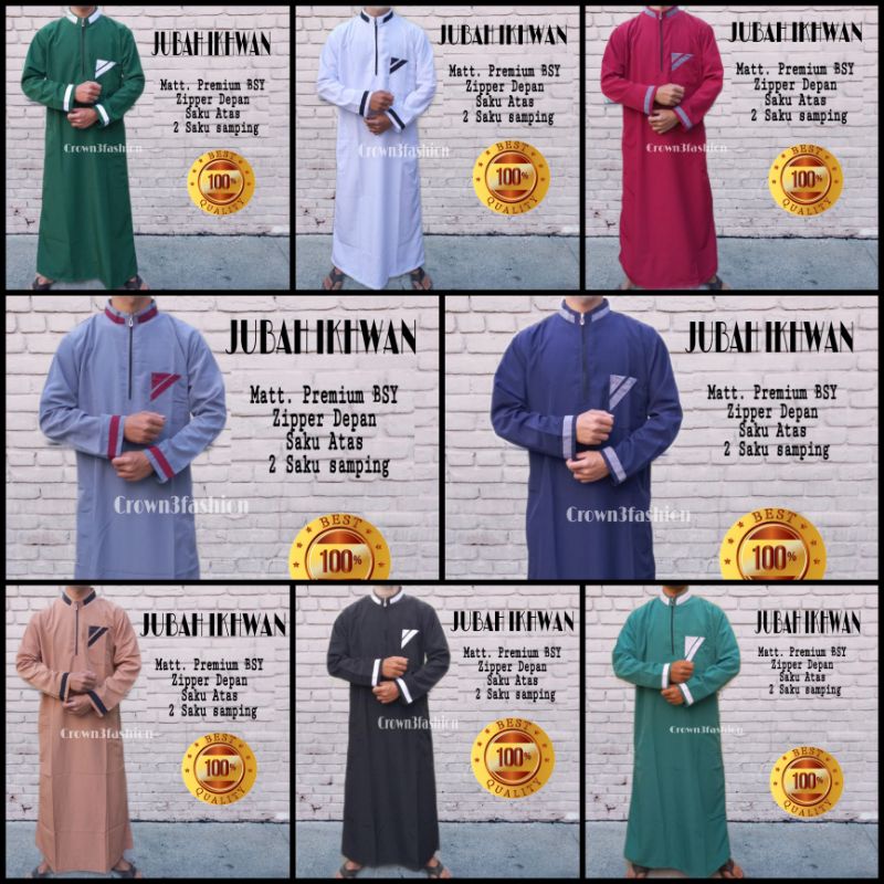 Jubah Arab Gamis Pria Muslim Terbaru √COD