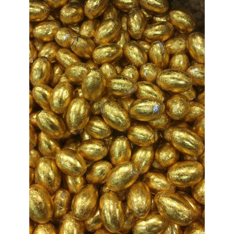 

QH coklat import bentuk telur emas 200gr