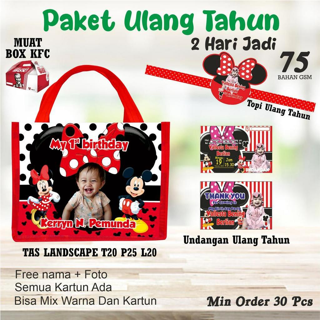 

SOVENIR BERGAMBAR MIKKY MOUSE/PERLENGKAPAN ULANG TAHUN/BINGKISAN JAJAN ULTAH