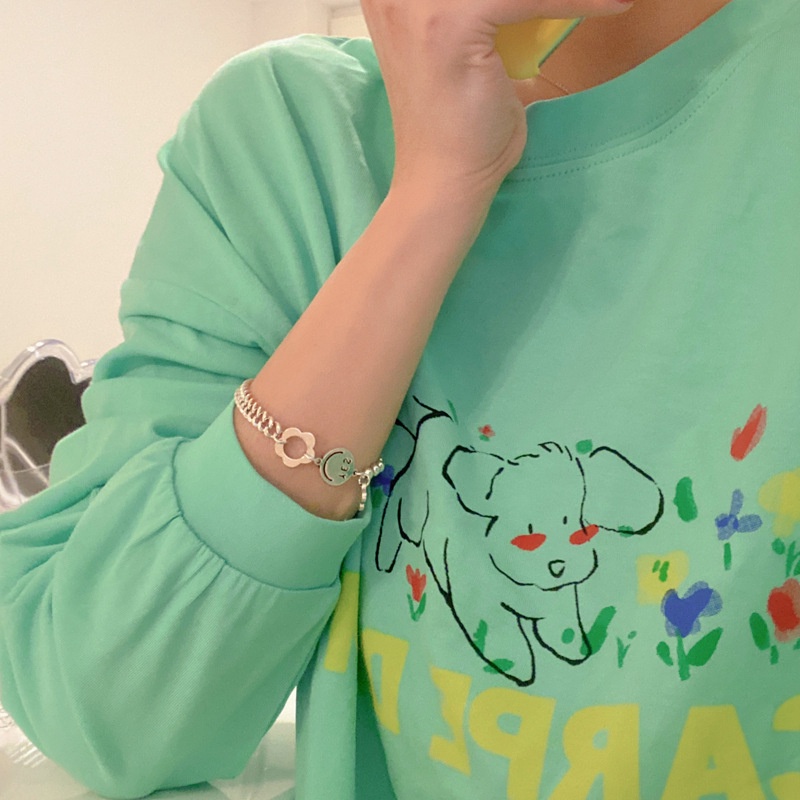 Girlfriends' gelang siswa sehari-hari Joker sederhana perhiasan tangan niche vintage perhiasan seder