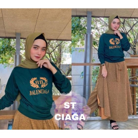 Set Wanita Muslim| Zolaku l Baju Setelan Muslim Wanita Senam Training Muslim Wanita Bahan Babyterry
