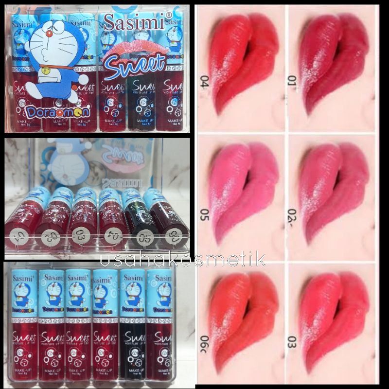 PROMO BESAR 1MIKA 6PCS LIP TINT MATTE LUCKY RABBIT | SWEET LIP SASIMI NO. S906 | S910