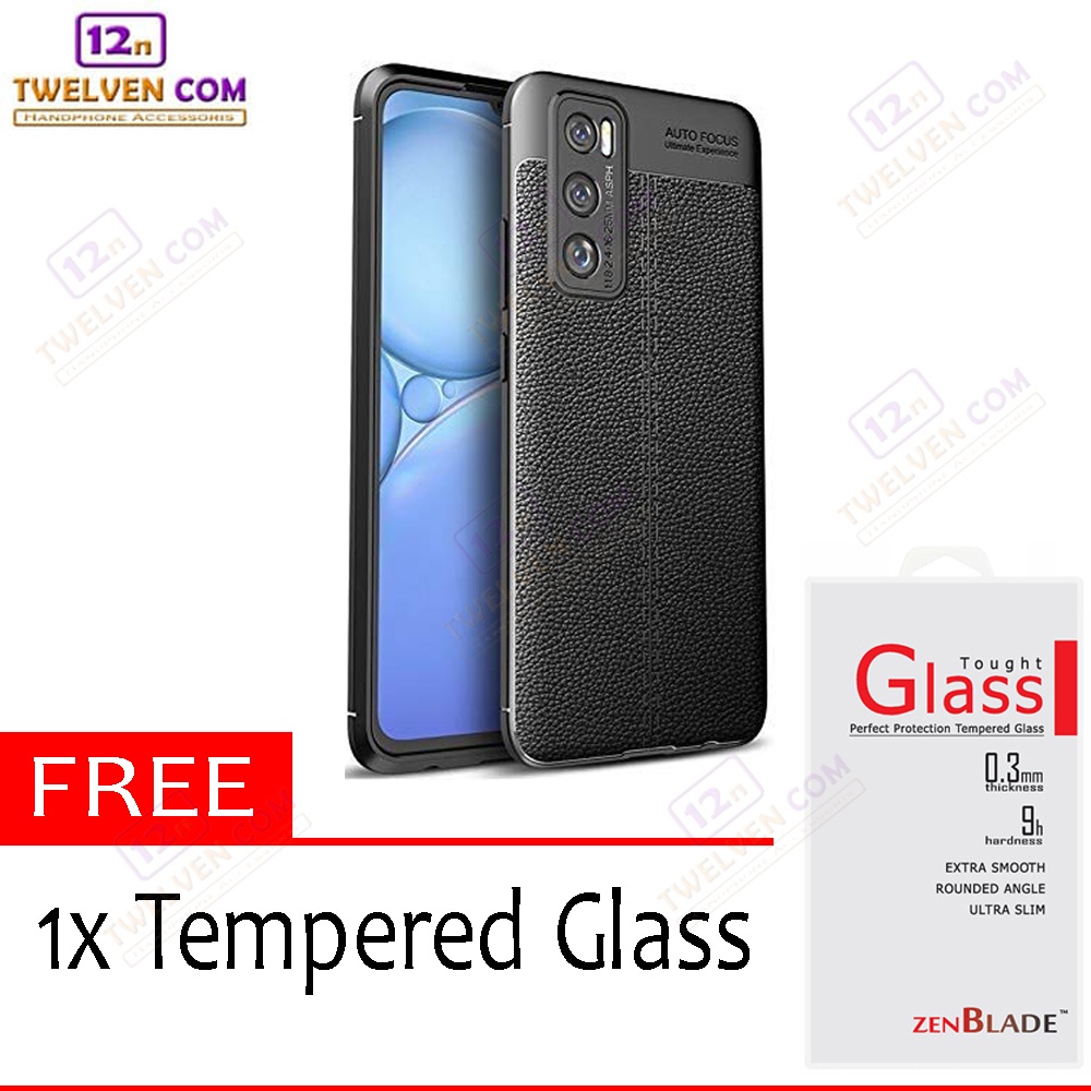 [FLASH SALE] Case Auto Focus Softcase Vivo V20 SE - Free Tempered Glass