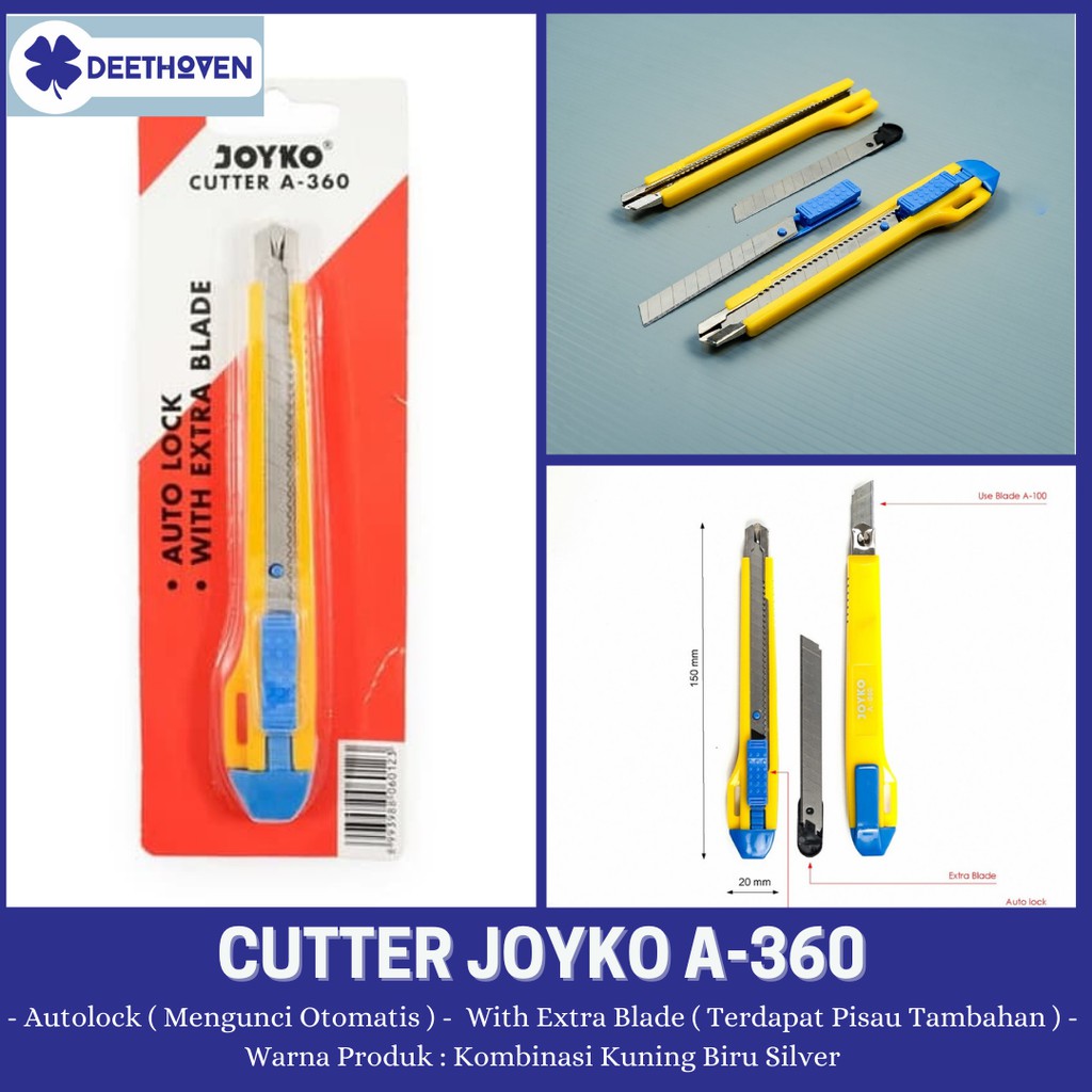 

Cutter Joyko A-360 Plus Pisau Tambahan (extra Blades)