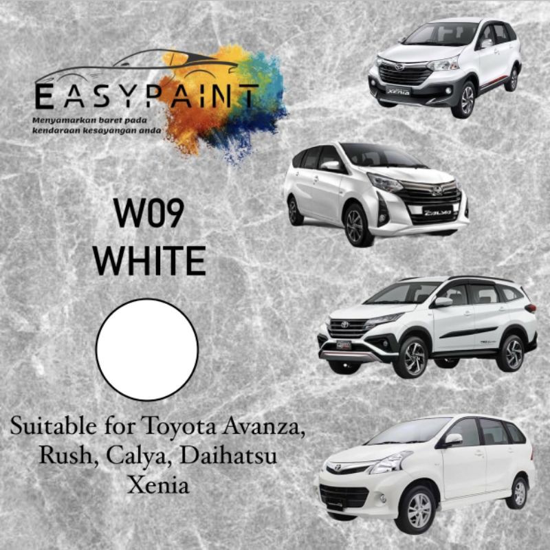 Cat Oles Penghilang Baret Mobil White W09 - Toyota Avanza, Rush, Calya