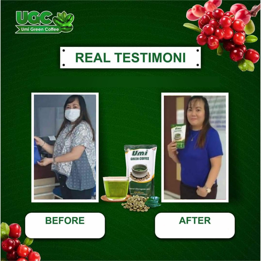 Umi Green Coffee Kopi Hijau Pelangsing Green Cofee Kopi Diet Herbal Biji Kopi Hijau Diet Organik Green Bean Coffee Peluntur Lemak Penurun Berat Badan Minuman Diet Pelangsing Alami Organic Raw Green Coffee Greencoffee GreenCoffe Diet Tea