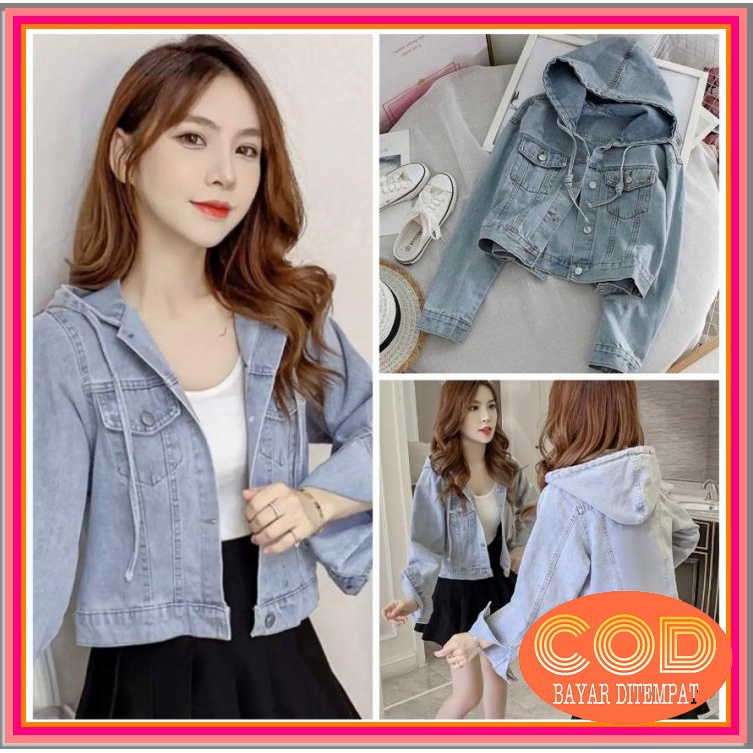 Jaket Jeans Wanita Lengan Panjang - Jacket Denim Jins Levis Cewek NW131 999-Jaket Jeans Wanita/Jaket