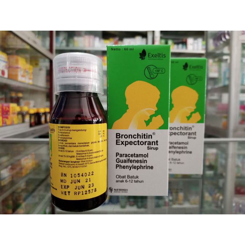 BRONCHITIN EXPECTORANT SIRUP 60ml | Obat Demam Batuk &amp; Pilek