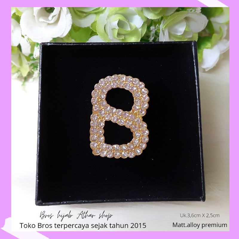 Bros B/bross signature branded /brooch button/Bros hijab buttonscarves Athar shop scarves murah-8
