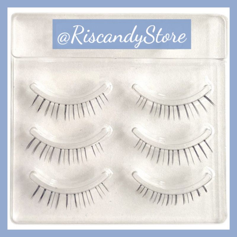 [3 pasang] Bulu Mata Bawah Natural Under Eyelashes Natural