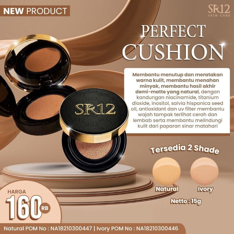 BEDAK / CUSHION / PERFECT CUSHION SR12 / PENUTUP FLEK WAJAH / BEDAK CAIR