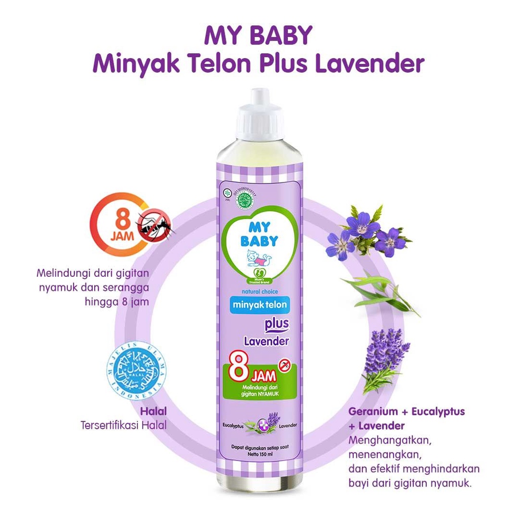 MY BABY MURAH MINYAK TELON PLUS LONGER PROTECTION BAYI ANAK MINYAK TELON HIJAU / ORANGE