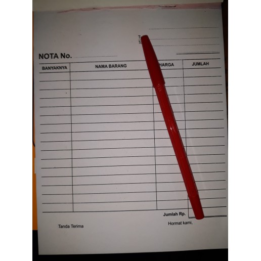 

Grosir Buku Nota Kontan Besar 2 Ply NCR / nota kontan b2 / nota rangkap 2 Elegan