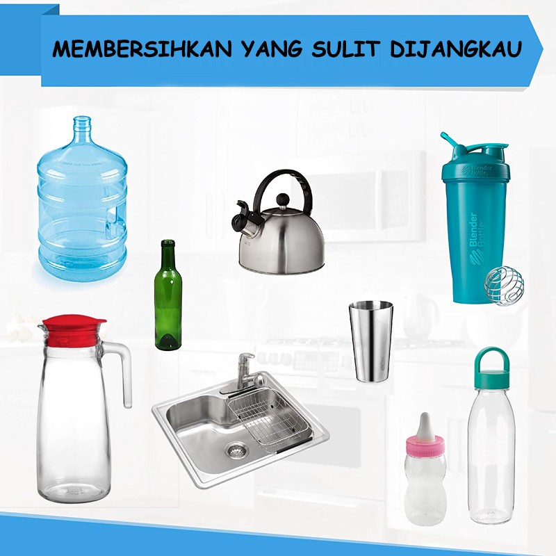 Young Young Sikat Botol Silikon + Sikat Dot Bebas Bahan Kimia Silicone Brush IL-787 (Tersedia varian warna)