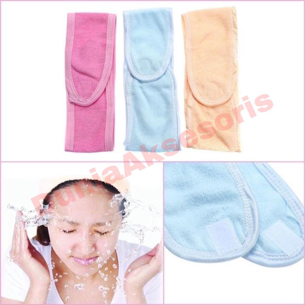 Deskripsi bandana mandi/bandana makeup/hairband/showe headband/bandana facial-3