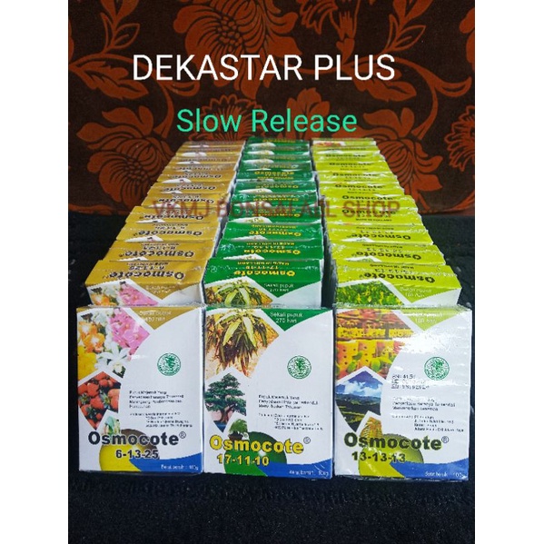 OSMOCOTE PUPUK DEKASTAR PLUS TE / SLOW RELEASE 100gram