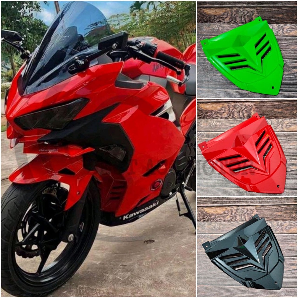 VGRILL NINJA 250 FI NEW V-GRILL NINJA 250 FI NEW COVER TUTUP MESIN NINJA 250 FI NEW 2018 2019 2020 2