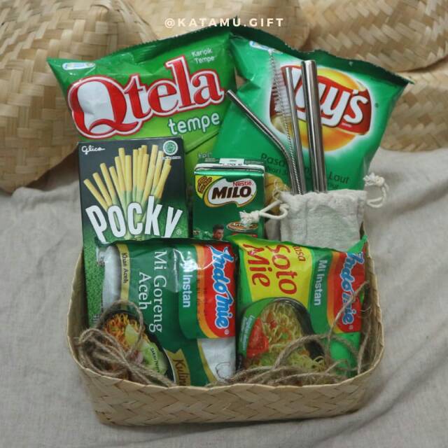 

snackbox green series (A) / hampers / birthday gift