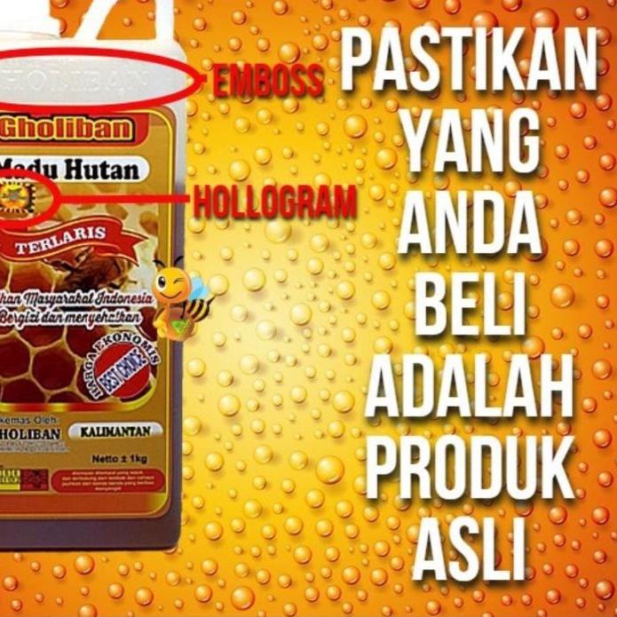 

✮ Madu Hutan Kalimantan gholiban 1 kg(BOTOL EMBOS) murah