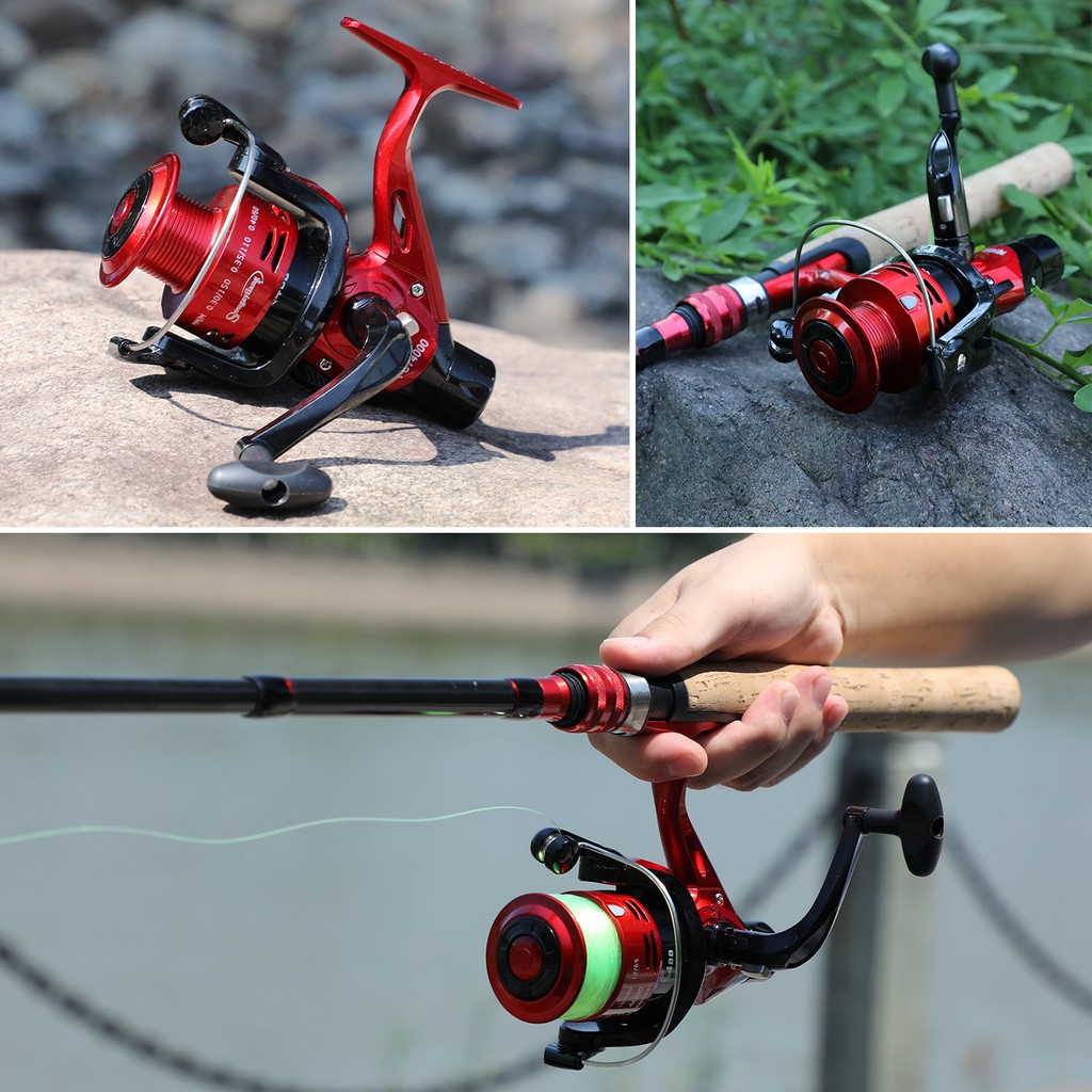 Sougayilang 4000 Seri Spinning 4BB 5.2: 1 Rasio Gear Fishing Reel Super Kuat Carp Fishing Reel Fishing Tools