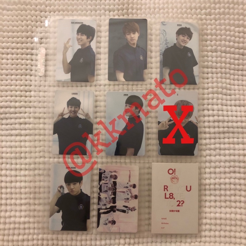 BTS - OFFICIAL RARE LIMITED PHOTOCARD PC ORUL8,2? ALBUM