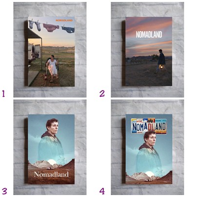 Poster film Nomadland 2020 - hiasan dinding kayu dekorasi rumah - aesthetic - bioskop