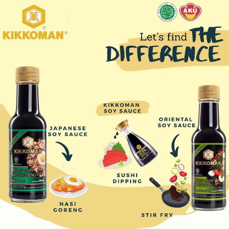 Kikkoman All Purpose Soy Sauce 150 ml | Kecap Asin Jepang Botol Tinggi | Kikoman Soyu All