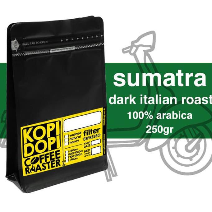 

Kopi Arabika Aceh Gayo Starbucks Style Sumatra Dark Italian Roast 250g