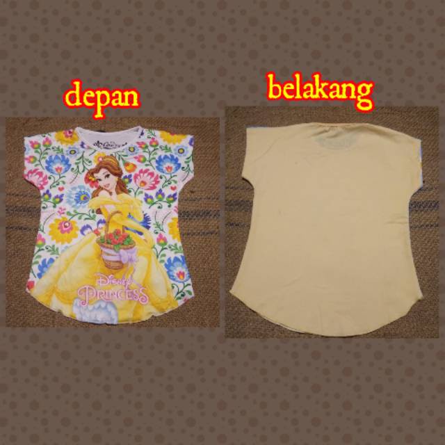 santi  2410 kaos_woman kaos anak CEWEK PRINCESS atasan anak cewek coco ice  murah