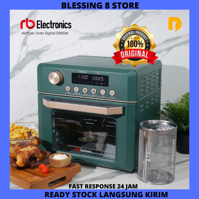 RB Air Fryer Oven Digital D900W Low Watt Multifungsi