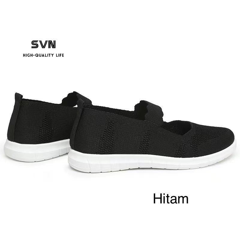 [GROSIR][COD] SEVEN_DAY SEPATU SLIP ON BAHAN RAJUT SEPATU WANITA IMPORT MURAH FASHION FZ-A54