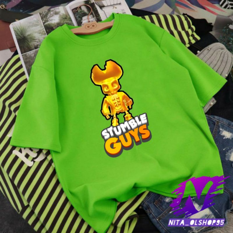 kaos stumble guys baju stumble guys karakter kaos anak viral stumble guys