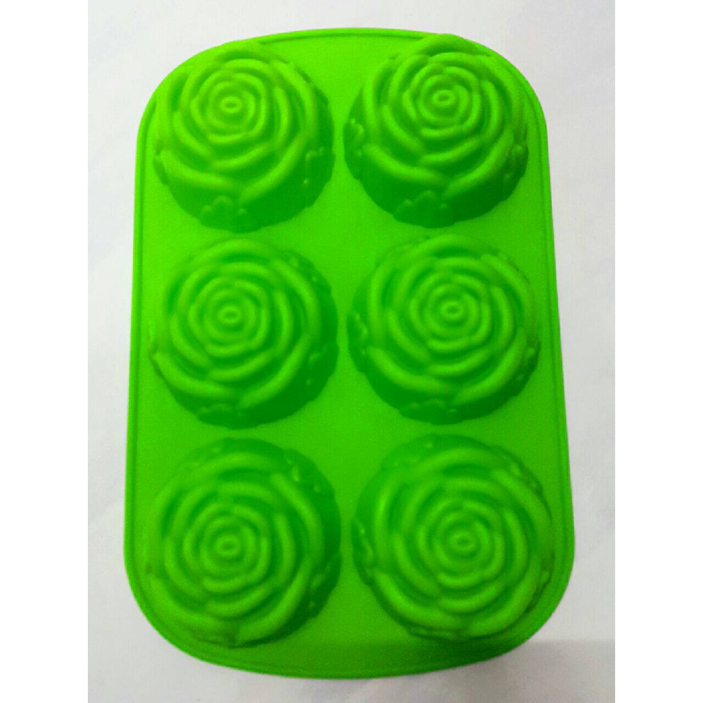 Cetakan Silicon Model Mawar : Alat cetak Kue puding es silikon