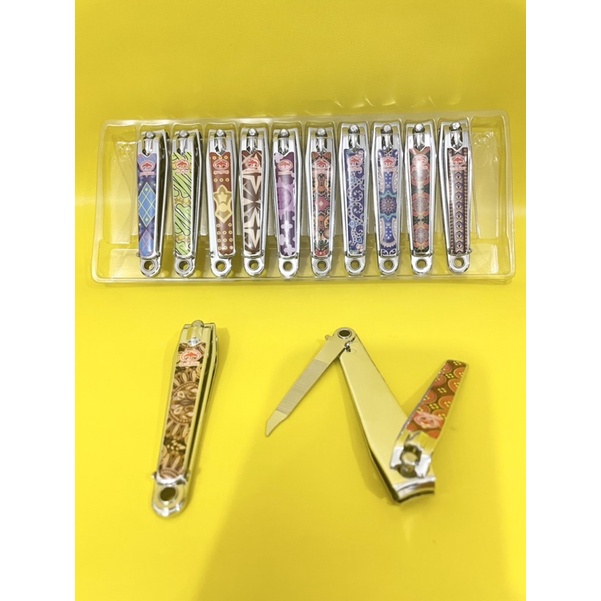 gunting kuku besar / gunting kuku motif batik / pemotong kuku / gunting kuku kikir batik / gunting k