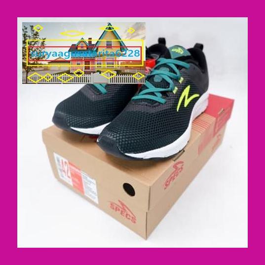 E5Wf57R- Sepatu Running/Lari Specs Cloudwave Olive Safety Yellow 200644 Ori Tr7Rhf6-