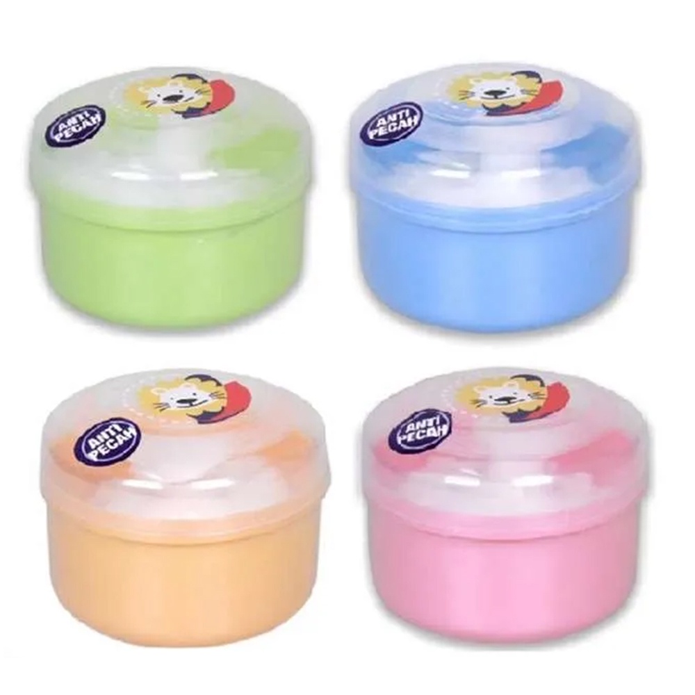 Lusty Bunny Baby Powder Oval Case Single Bedak Bayi Anti Pecah Warna