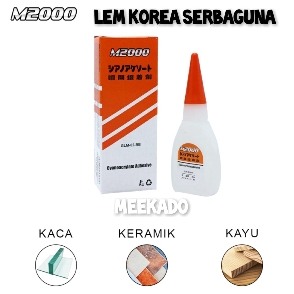 

Lem Korea M2000 Power Glue Serbaguna Meekado