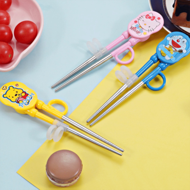 SOOKA Chopstick Learning Kids Sumpit Karakter - 304 Stainless Chopsticks Exercise Kids Cartoon Motif HL-ECA601