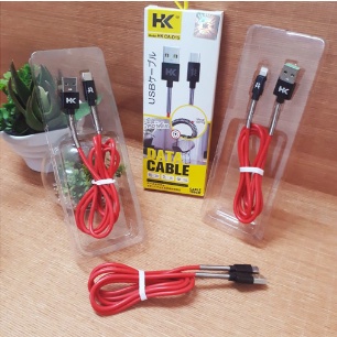 HK Kabel Data HK CA-D15 Lightning USB Spring Data Cable 2.4A - 1M