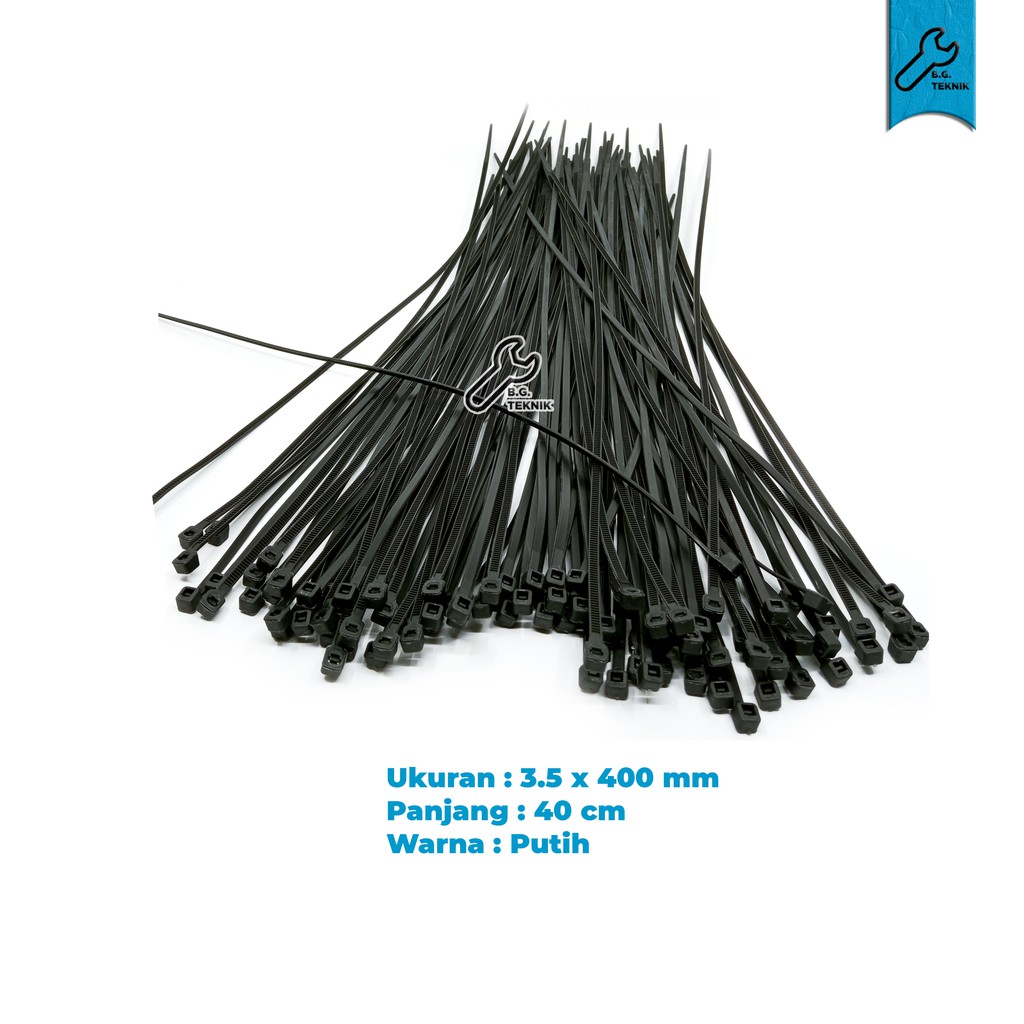 Kabel ties 40CM Cable tie EKONOMIS 3.5x400 isi 100pc MURAH