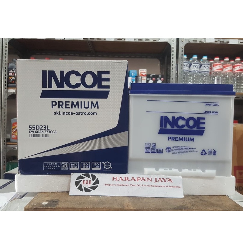 AKI MOBIL INCOE PREMIUM 55D23L (60AH) BASAH