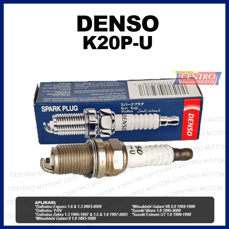 BUSI MOBIL ZEBRA/ESPASS/ESTEEM. DENSO K20P-PU DIJAMIN ORIGINAL