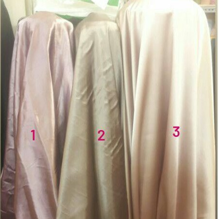 Saten silk/Bahan saten/Kain saten/rosegold