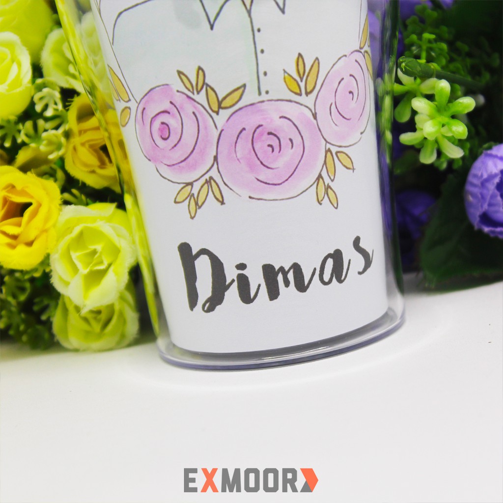 Tumbler Kado Ulang Tahun Doodle Laki-laki