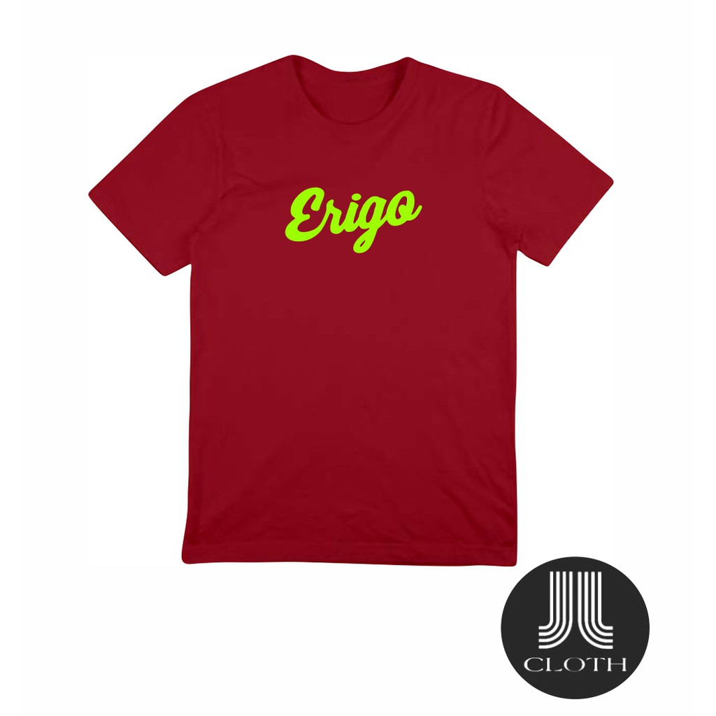 T-SHIRT BAJU KAOS DISTRO ERIGO BASIC STABILO PRIA WANITA COTTON COMBED 30S