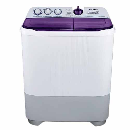 SHARP ES T 95 CR VK VIOLET AQUAMAGIC MESIN CUCI SEMI AUTO 9 KG LOW VOLTAGE / EST95CRVK