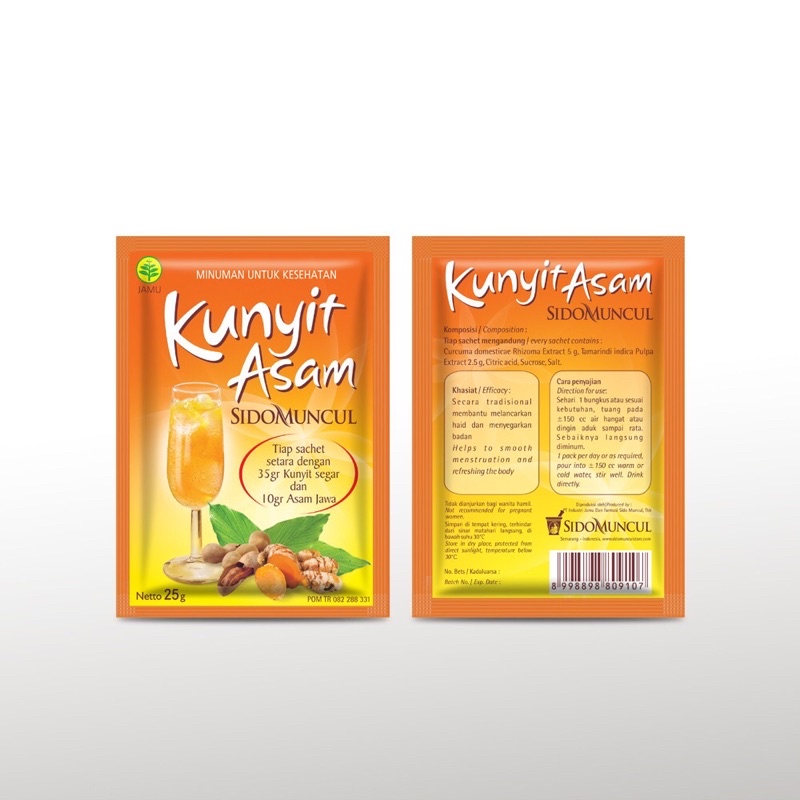 Kunyit Asam Box Isi 1-5 Sachet Sido Muncul