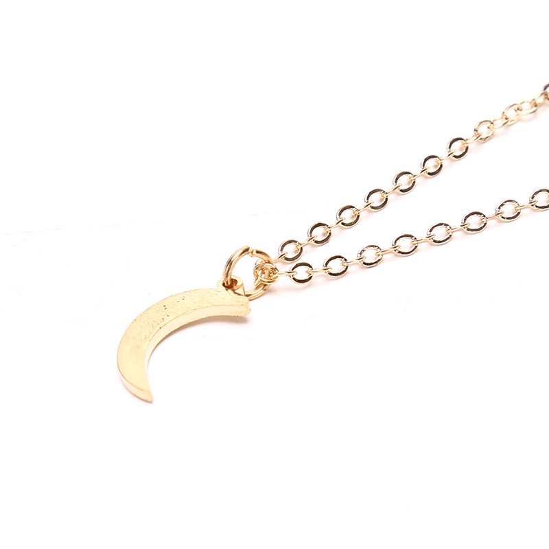 2pcs Kalung Liontin Matahari Bulan Bahan Stainless Steel Untuk Pasangan