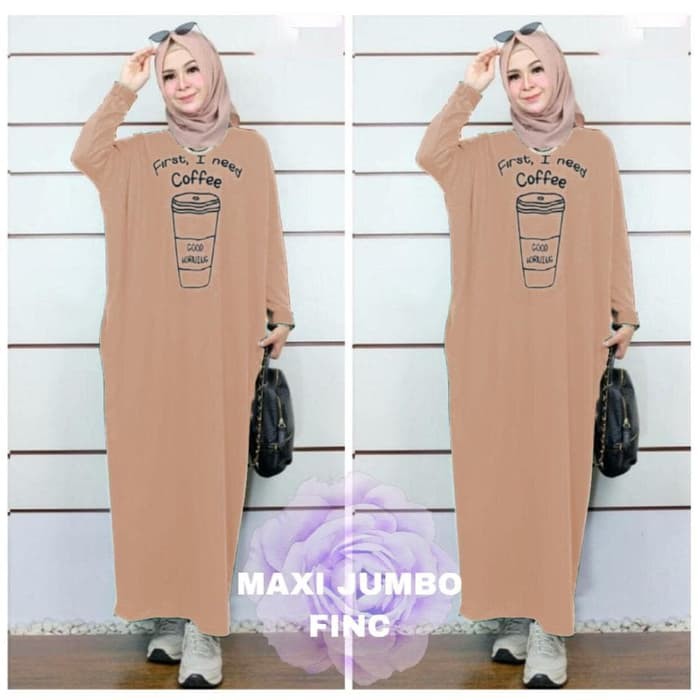  Baju  Murah  Maxi Jumbo  Finc Gamismulismwanita Maxidress 