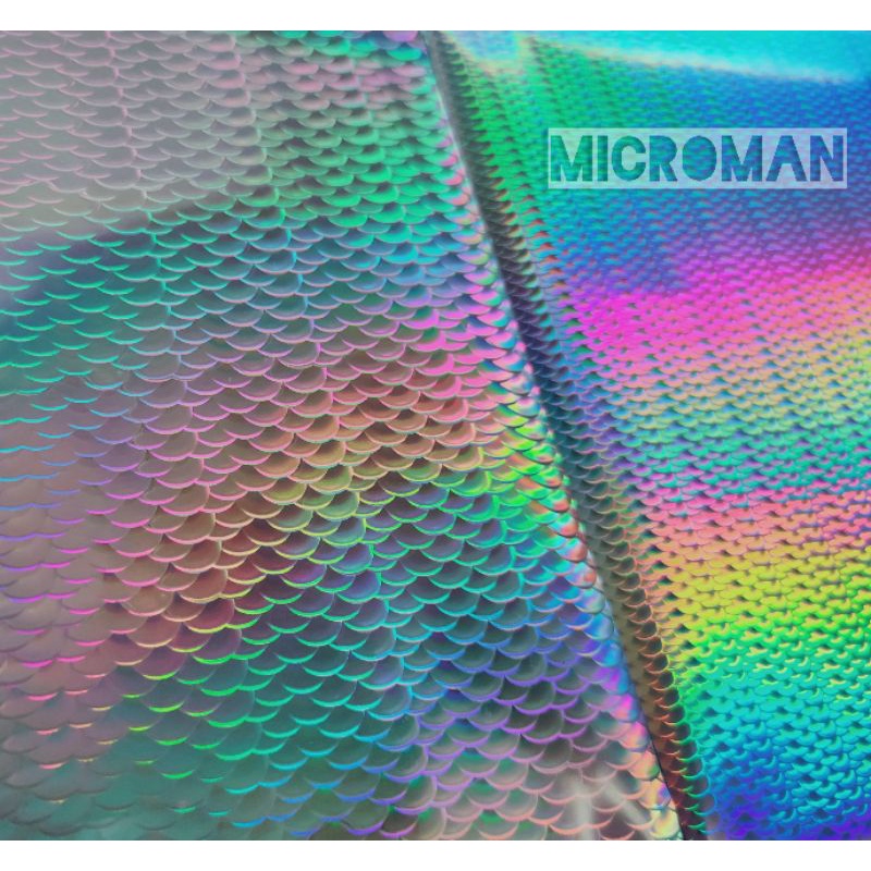 HOT STAMPING FOIL / HOLOGRAM FOIL MOTIF SISIK KECIL TEGAS HOLOGRAM MICROMAN Lebar Sisik 5 mm